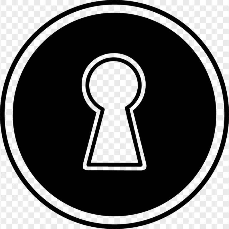 Black Vector Keyhole HD Transparent PNG