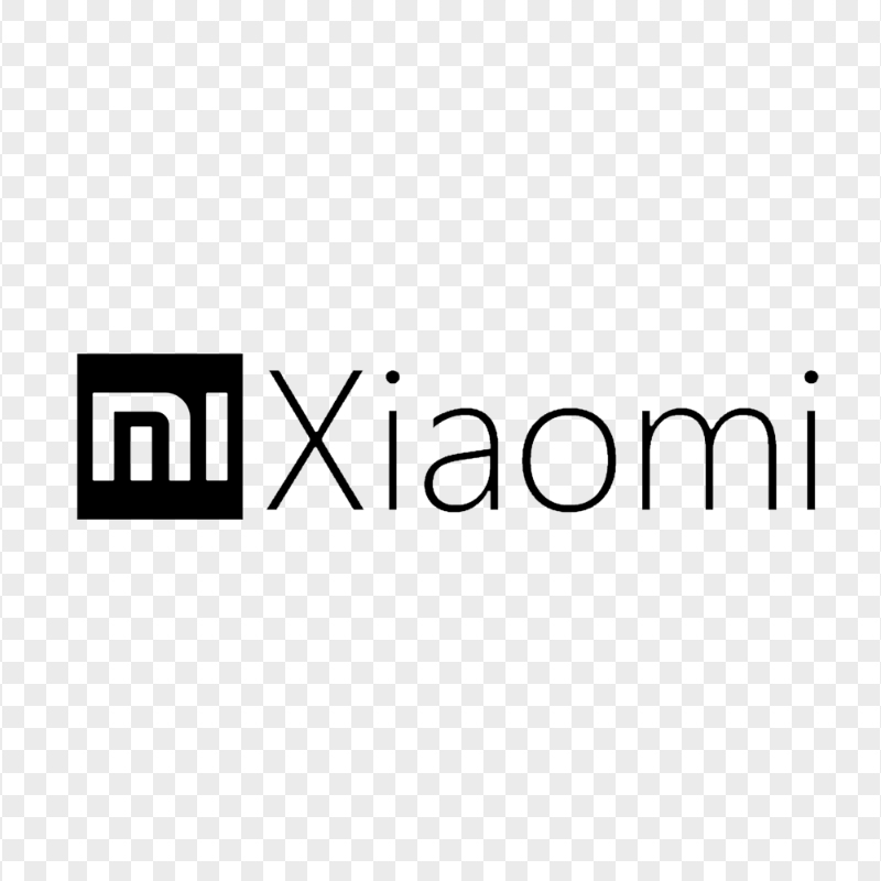 Black Xiaomi Xiomi Official Logo
