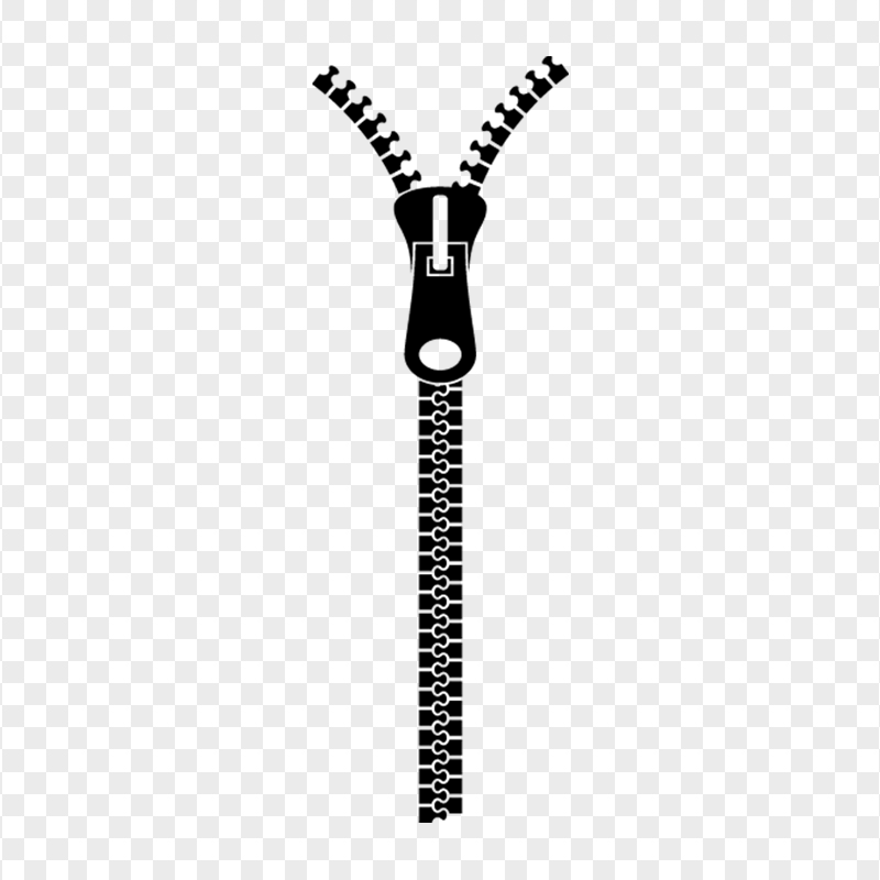 Black Zipper Icon PNG