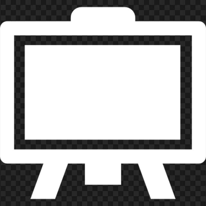 Blackboard White Icon PNG