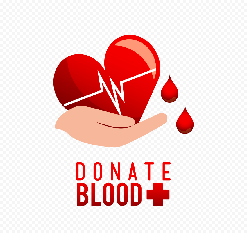 Blood Donate Illustration Design Sign Logo PNG