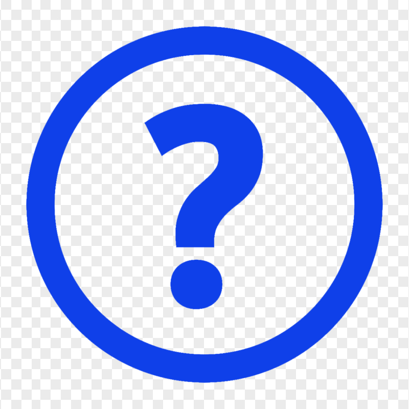 Blue Circle Round Question Mark Icon HD PNG