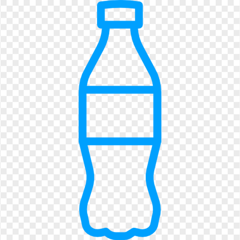 Blue Cola Water Plastic Bottle Icon PNG