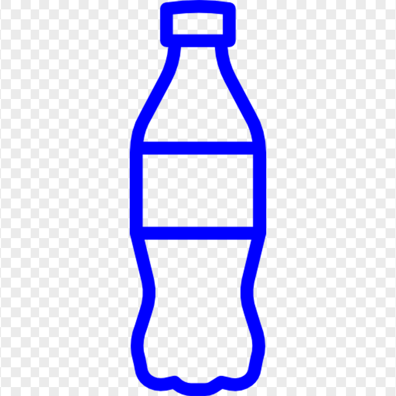 Blue Cola Water Plastic Bottle Icon Transparent PNG