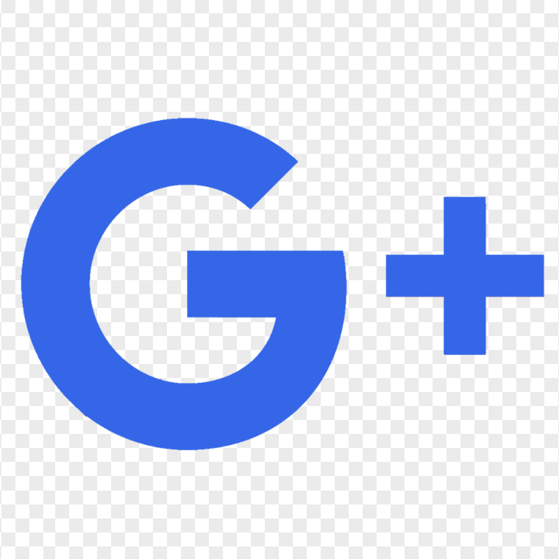 Blue Google G Plus Letter Logo Icon Symbol