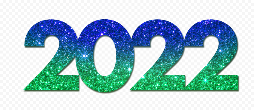 Blue & Green Glitter  2022 HD PNG