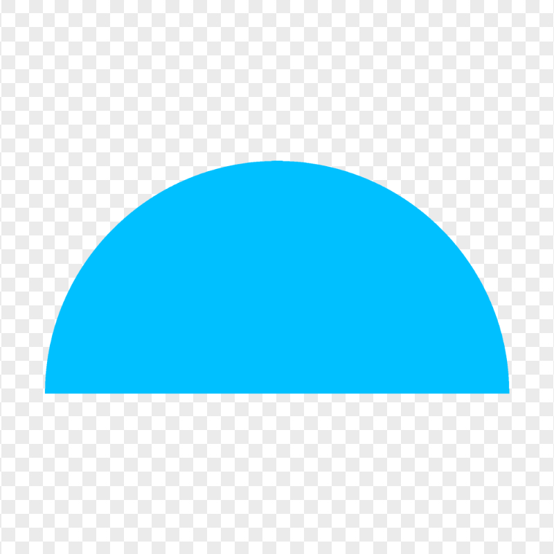 Blue Half Semi Circle FREE PNG