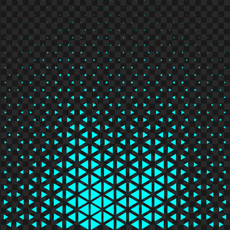 Blue Halftone Triangle Dots Abstract Pattern