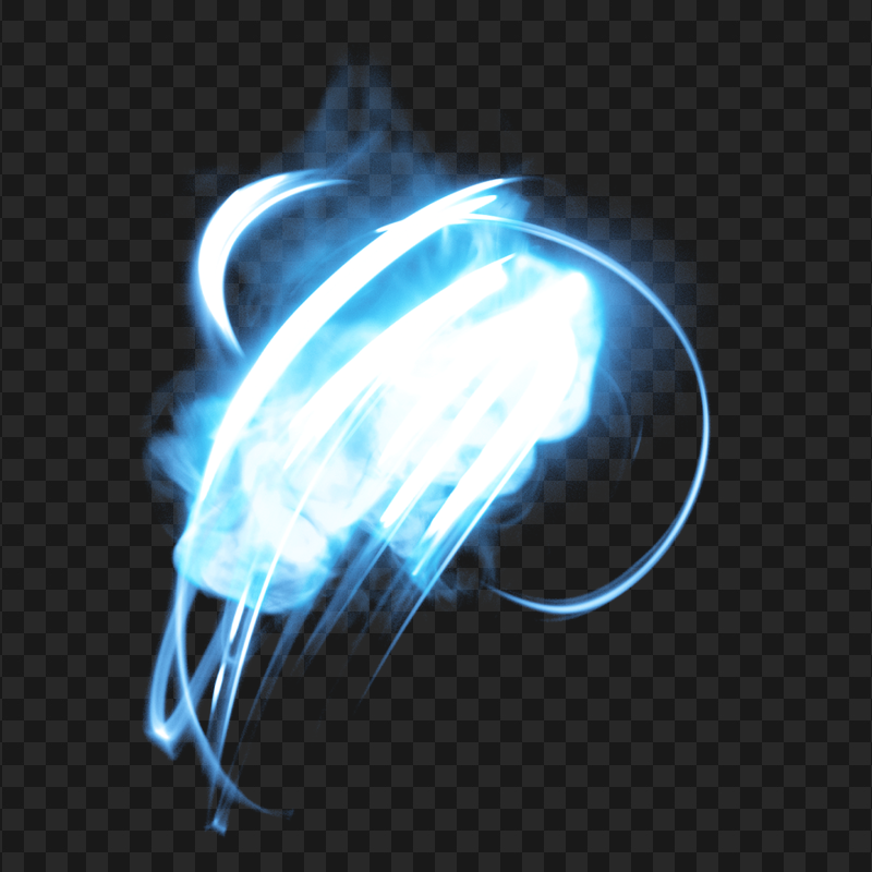 Blue Light Abstract Effect Transparent Background