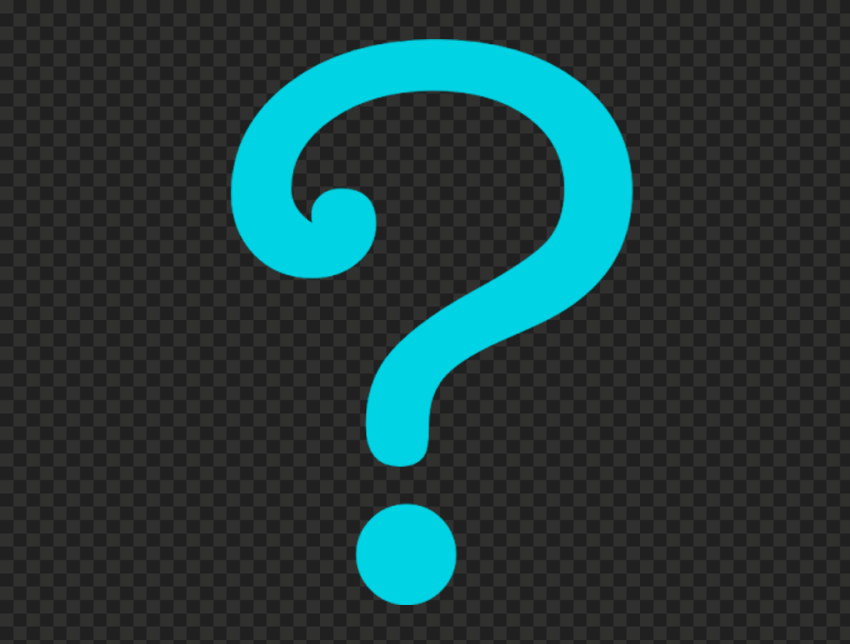 Blue Question Symbol Mark Icon PNG