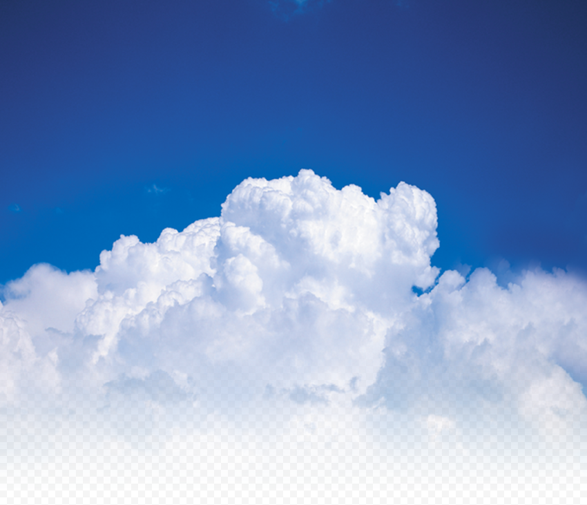 Blue Sky With Teal White Clouds PNG