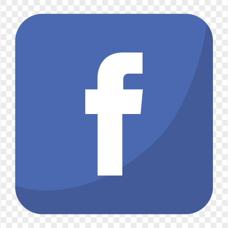 Blue Square Flat Facebook App Logo Icon