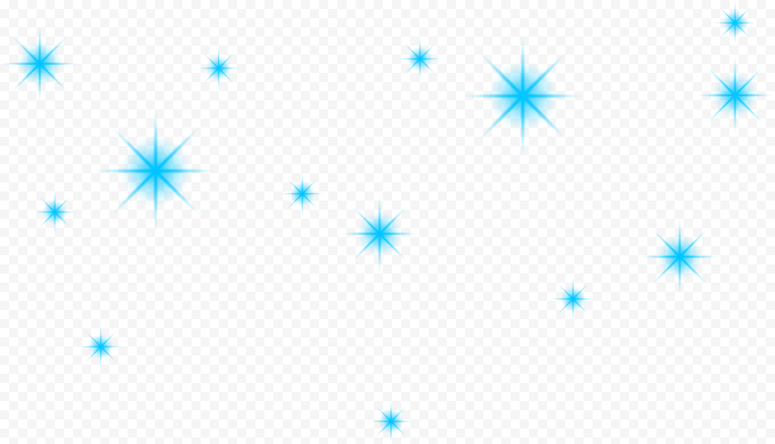 Blue Stars Sparkle PNG
