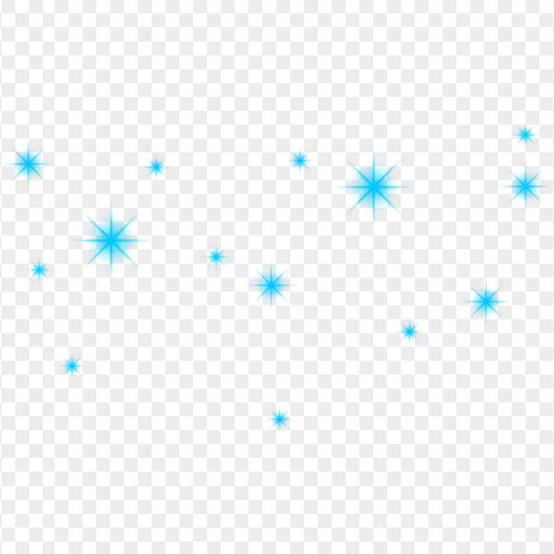 Blue Stars Sparkle PNG