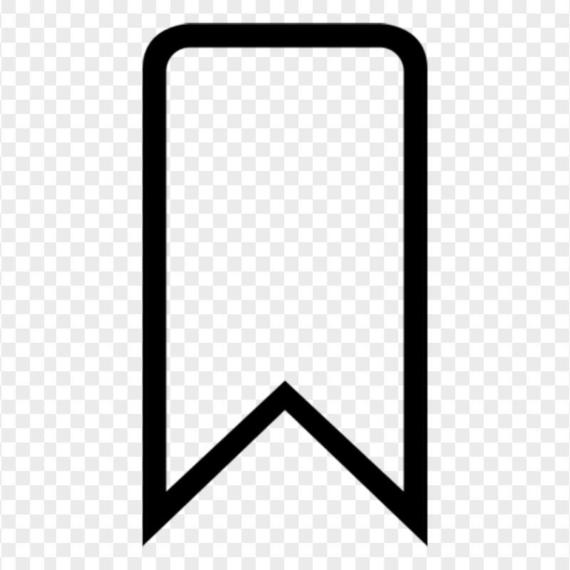 Bookmark Outline Black Icon