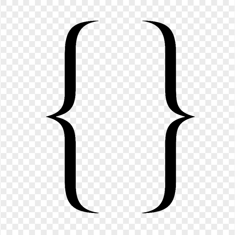 Brackets Black Icon Symbol Download PNG