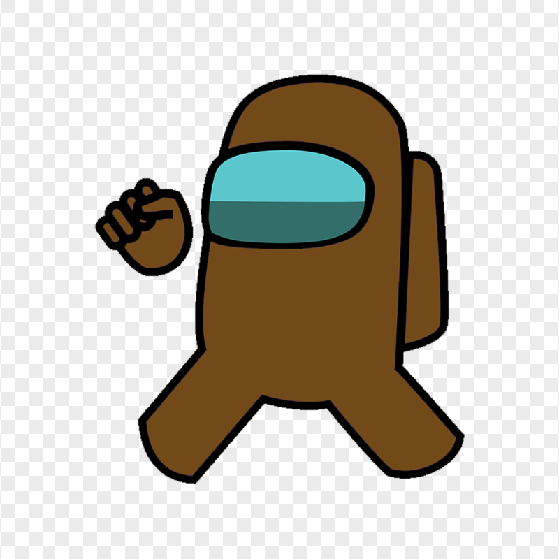 Brown Among Us Vector Character PNG