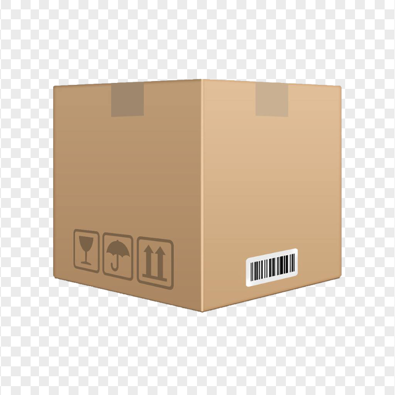 Brown Packaging Cardboard Box Illustration HD PNG