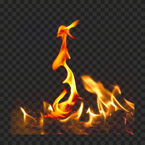 Burning Paper Fireplace PNG