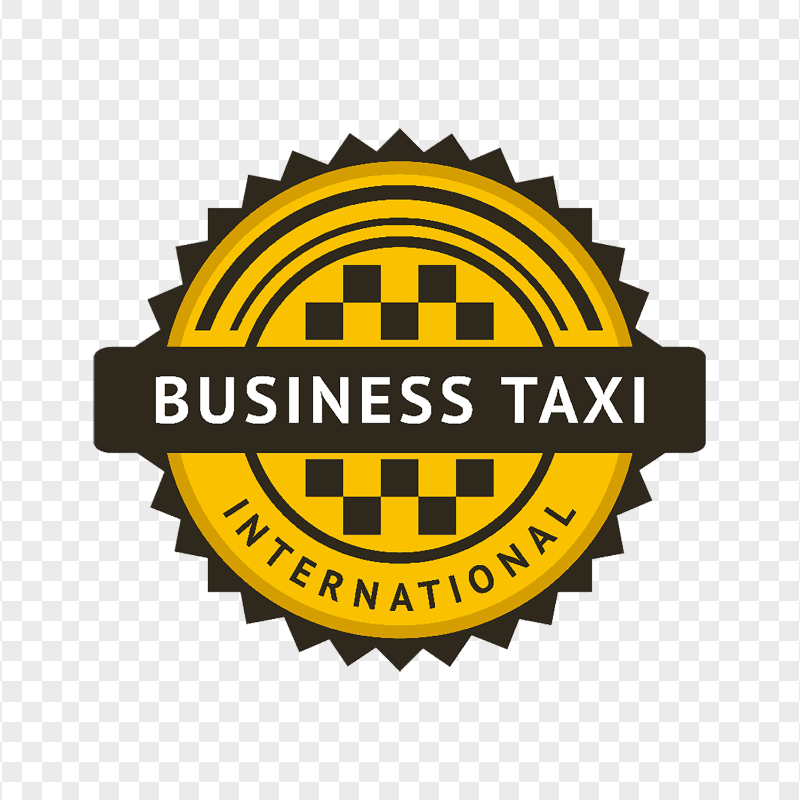 Business Taxi International Logo Label PNG