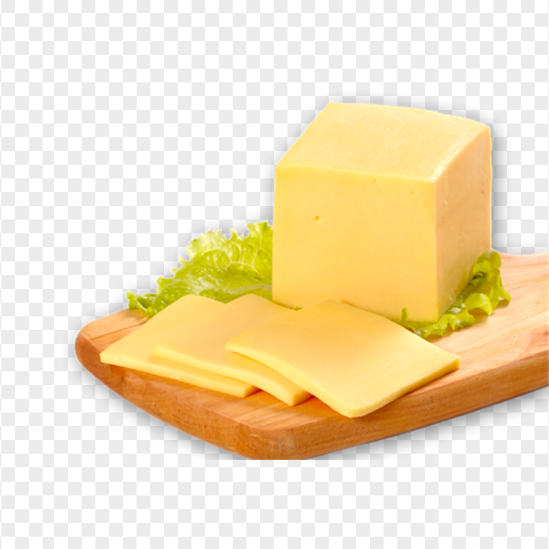 Butter Yellow Cheese Bar PNG