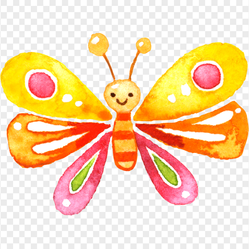 Butterfly Watercolor Painting PNG