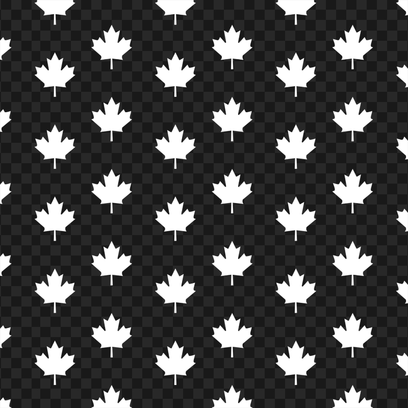 Canada White Maple Leaf Pattern