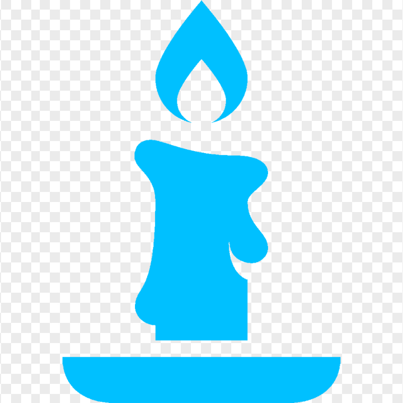 Candle Blue Silhouette Icon PNG IMG