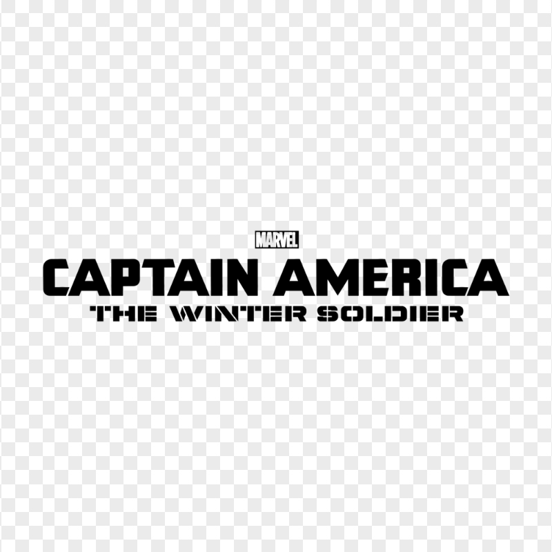 Captain America The Winter Soldier Black Logo HD PNG