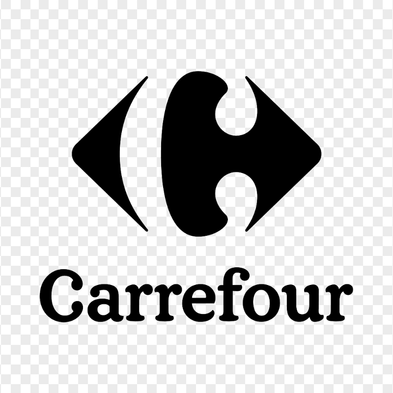 Carrefour Black Logo HD PNG