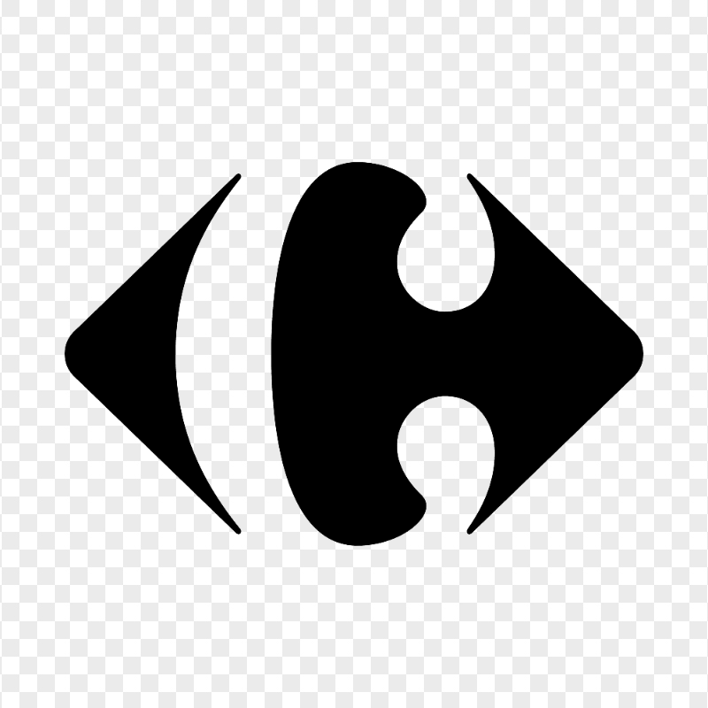 Carrefour Black Logo Symbol Sign FREE PNG