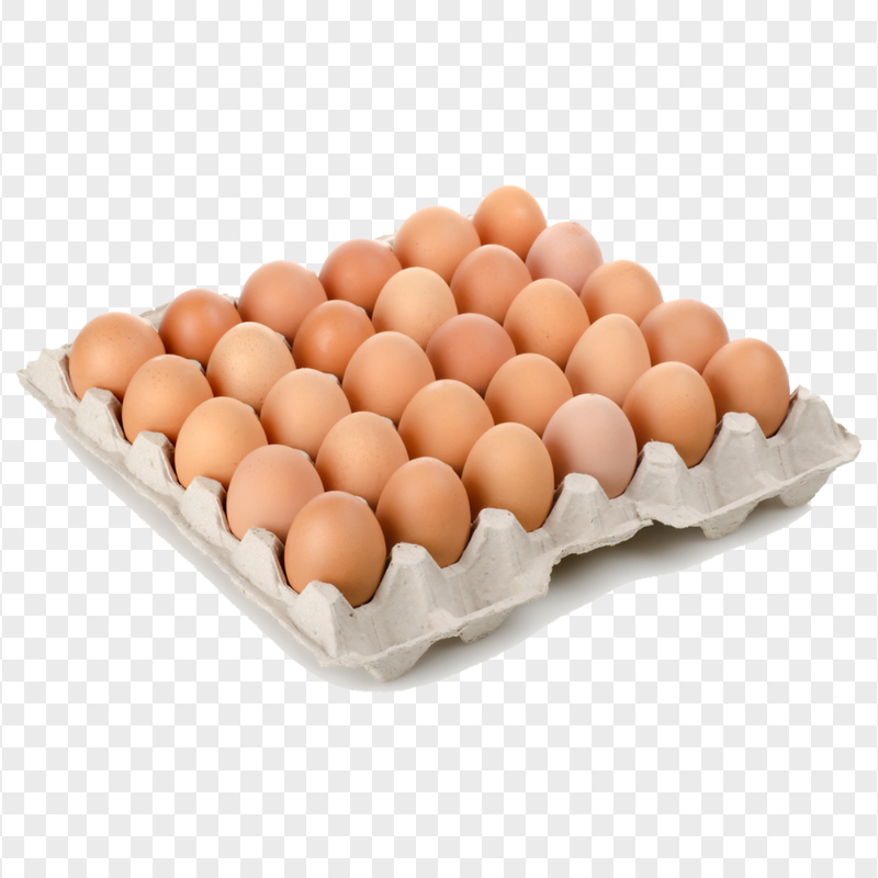 Carton of Brown Chicken Eggs HD Transparent Background