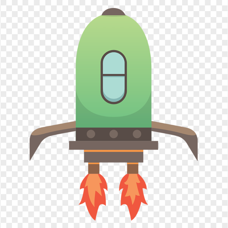 Cartoon Flight Spaceship flame Rocket clipart