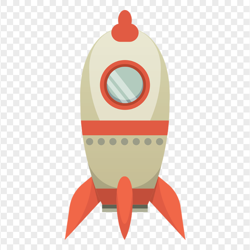 Cartoon Flight Spaceship Rocket clipart