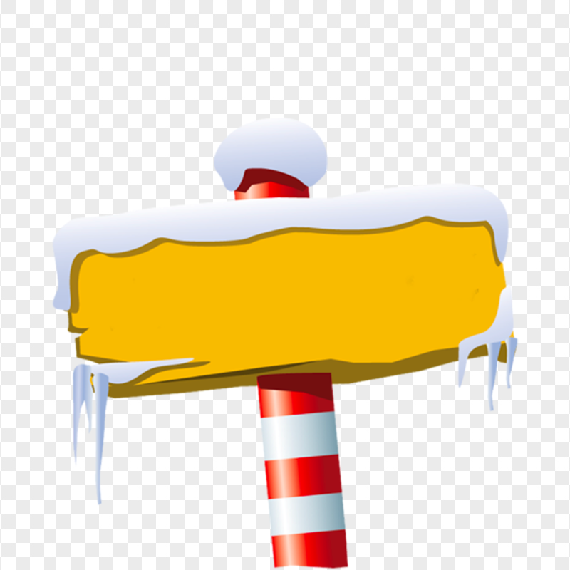 Cartoon Frozen Blank Sign North Pole PNG