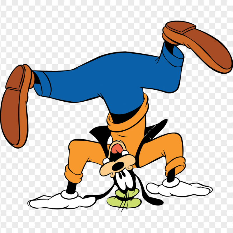 Cartoon Goofy Mickey Mouse Handstand FREE PNG