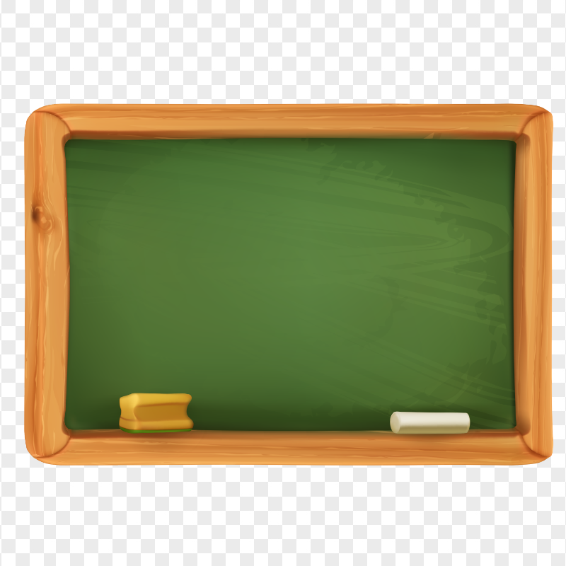 Cartoon Illustration Green Board School PNG