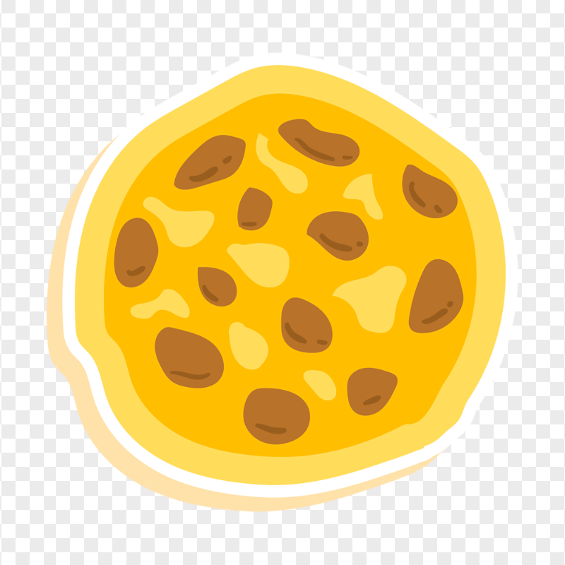 Cartoon Vector Clipart Yellow Cookie Food Baking PNG