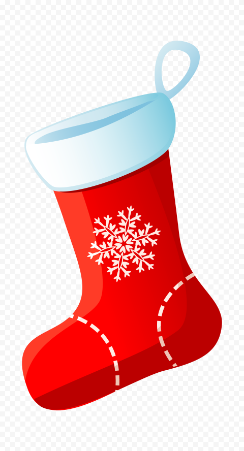Cartoon Vector Red & White Christmas Socks HD PNG | Citypng