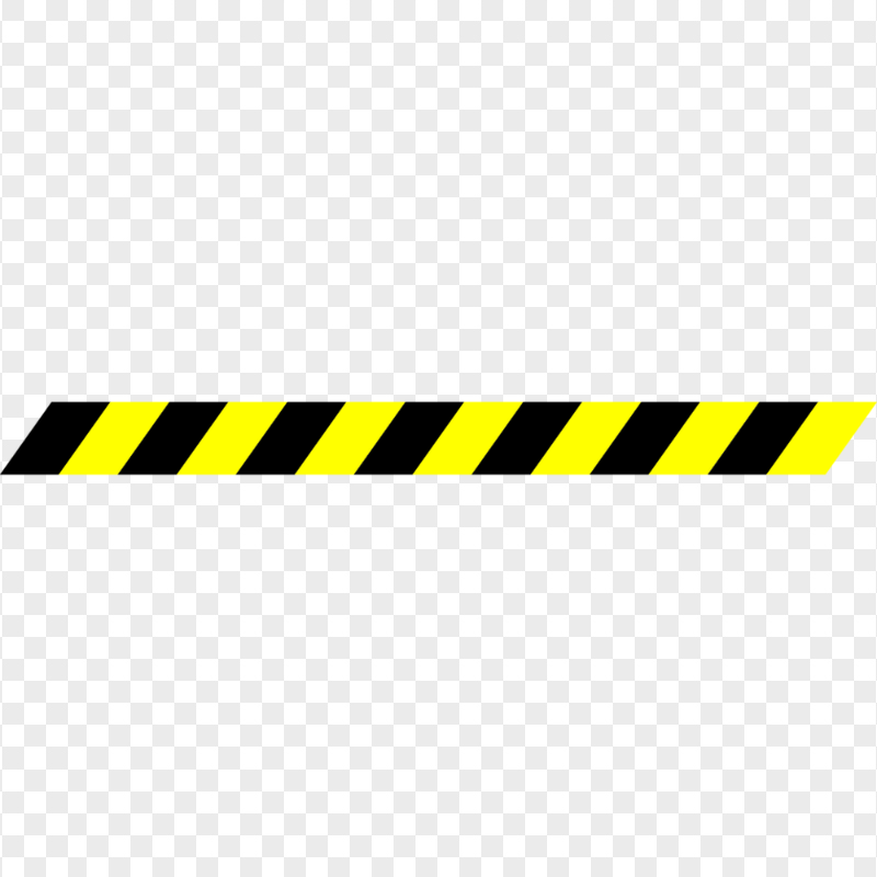 Caution Tape Yellow & Black Border
