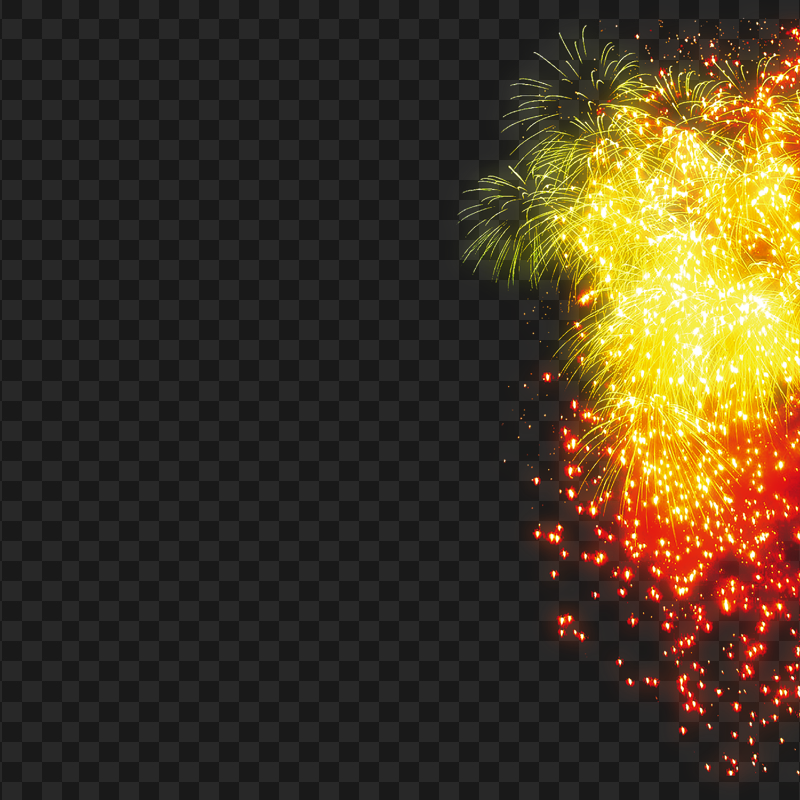 Celebration Festive Fireworks Effect PNG