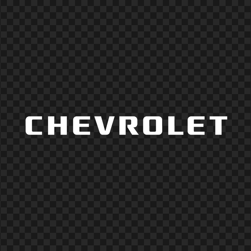 Chevrolet White Text Logo PNG
