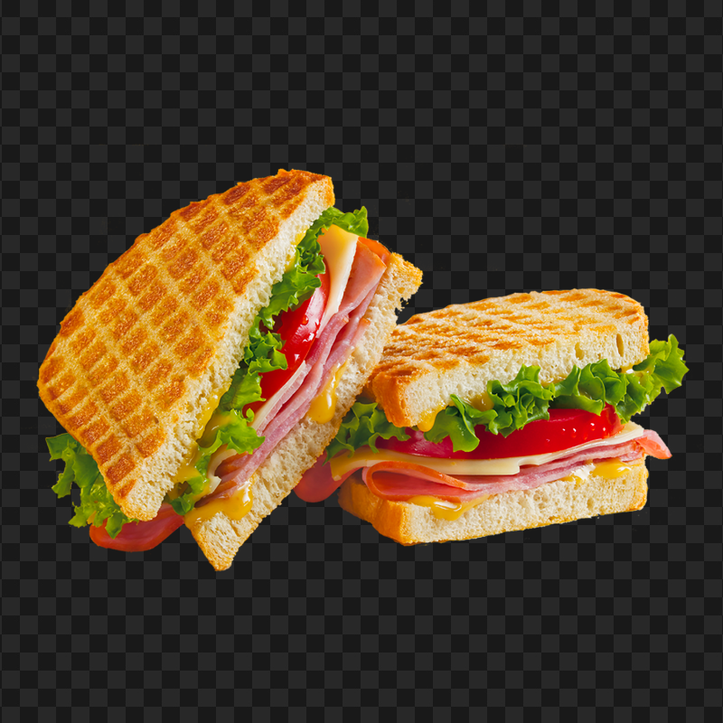 Chicken Ham Cheese Sandwich HD PNG