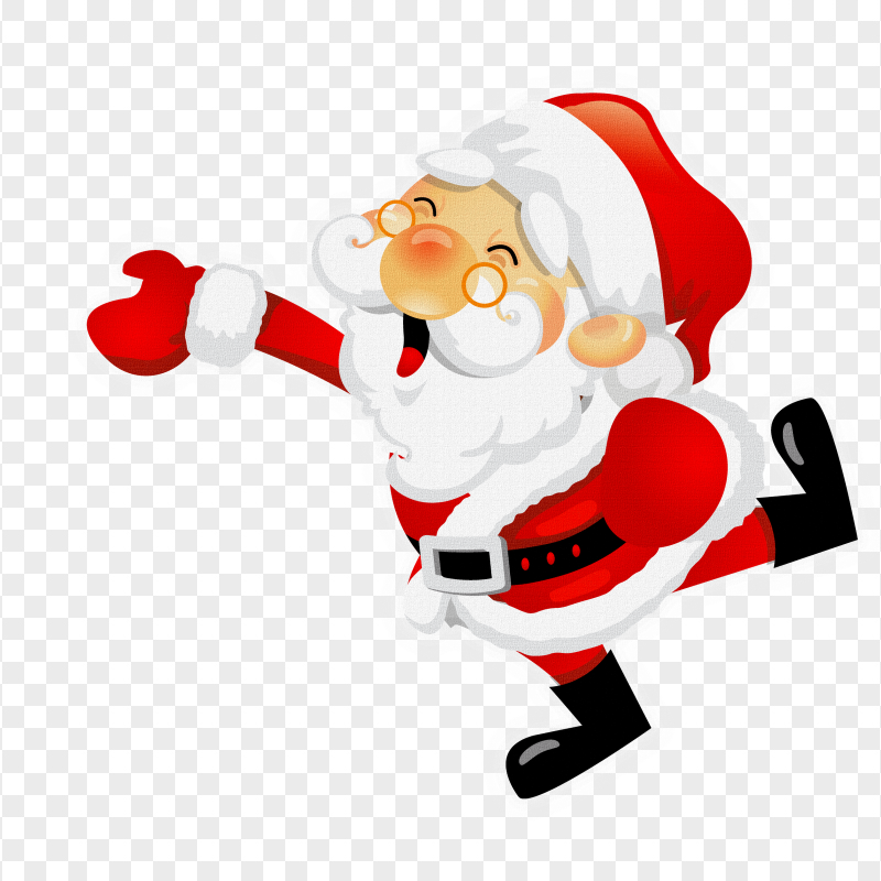 Christmas Cartoon Santa Father Character FREE PNG