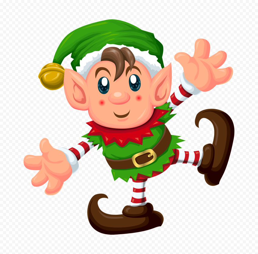 Christmas Elf Cartoon Character HD PNG | Citypng