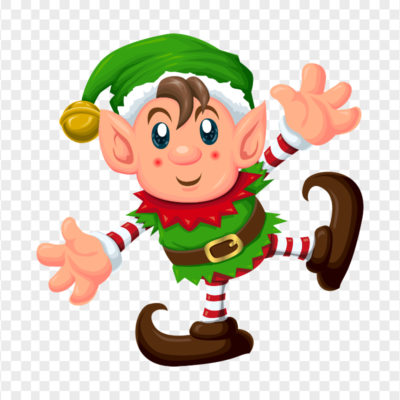 Christmas Elf Cartoon Character HD PNG