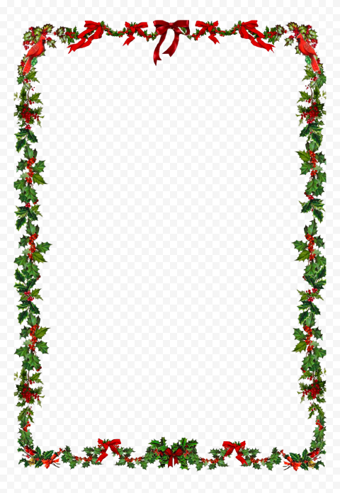 Christmas Garland Frame PNG Image