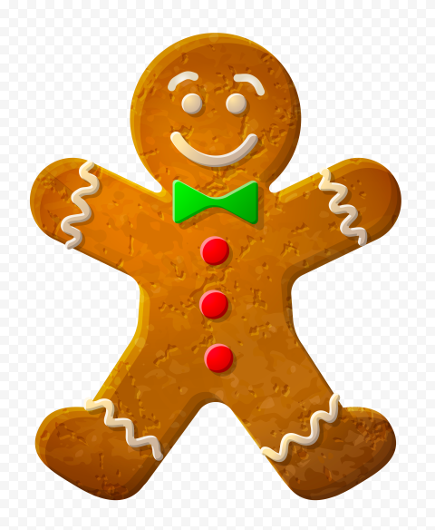 Christmas Gingerbread Man Cookies Clipart HD PNG