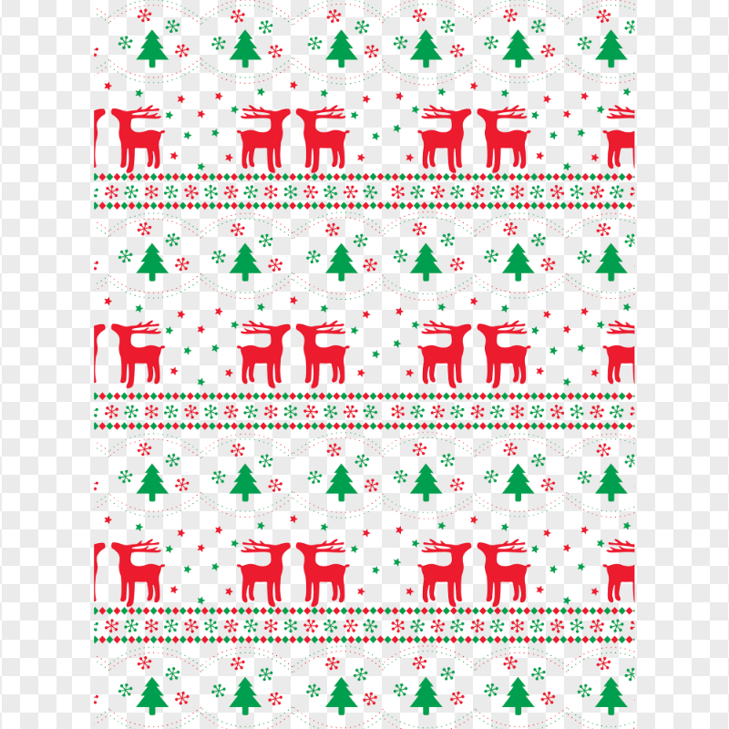 Christmas Themed Background Pattern PNG