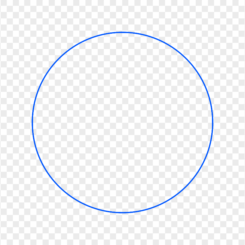 Circle Blue Line Border Transparent PNG